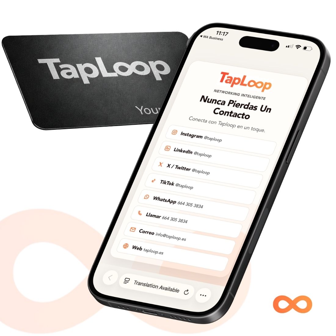 Tarjeta Metálica NFC TapLoop – Networking de Alto Impacto